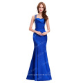 Grace Karin Sexy V-Ausschnitt Kreuz zurück Royal Blue Lange Perlen Formal Abendkleid Kleider CL4603